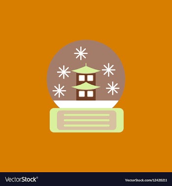Chinese christmas ball of vector image