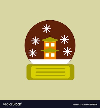 Chinese christmas ball of vector image