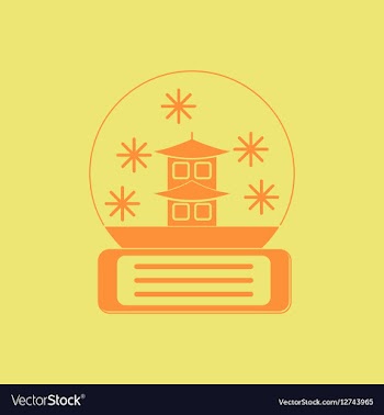Chinese christmas ball of vector image
