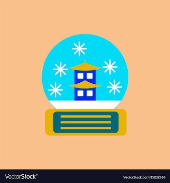 Chinese christmas ball of vector image