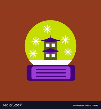Chinese christmas ball of vector image