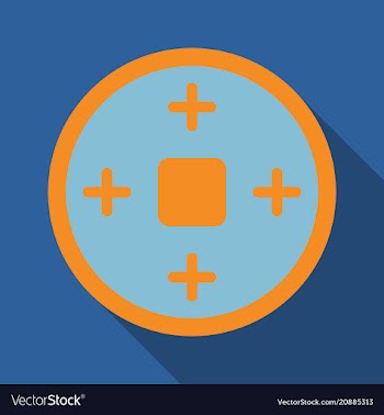 Chinese copper coins translation prosperity with vector image