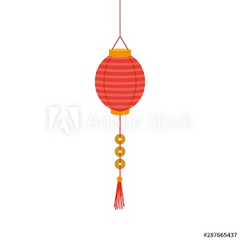 chinese decorative lamp hanging icon