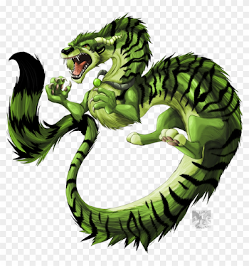 Chinese Dragon And Tiger Drawings For Kids - Green Tiger Dragon ...