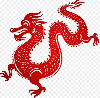 Chinese dragon Chinese New Year Illustration - Chinese paper-cut dragon 