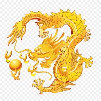 Chinese dragon Chinese zodiac Fenghuang Totem - Golden Dragon 