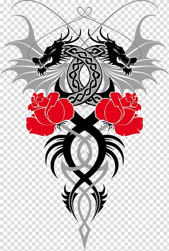 Chinese dragon Rose, dragon transparent background PNG clipart