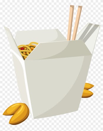 Chinese Food In Box Png Vector Clipart - Box Of Chinese Food