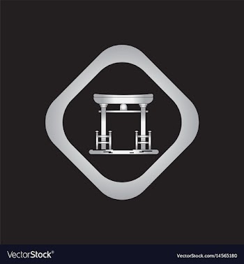 Chinese gate vector image