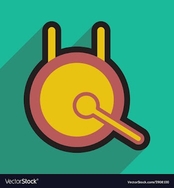 Chinese gong vector image