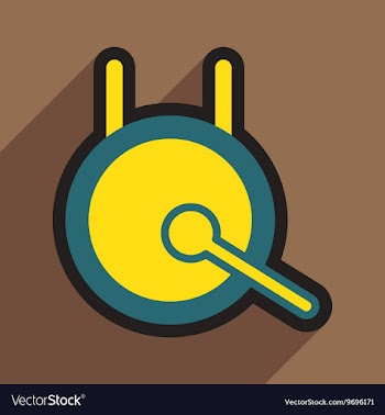 Chinese gong vector image