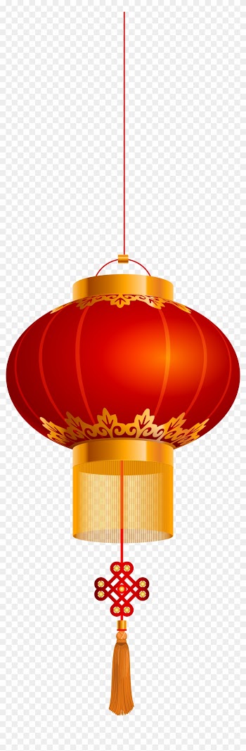 Chinese Lantern Gold Red Png Clip Art - Chinese Lanterns
