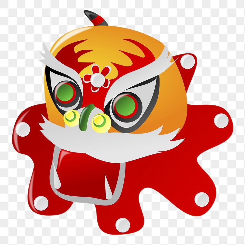 Chinese lion mask png sticker, | Free PNG - rawpixel