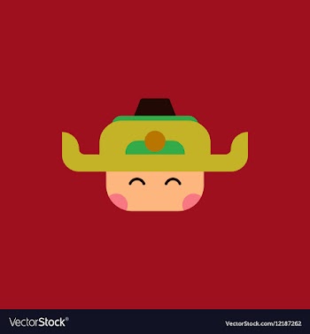 Chinese man of Chinese new vector image