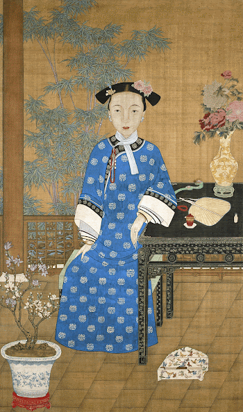 Chinese Manchu woman (1800-1850) vintage | Free Photo Illustration - rawpixel