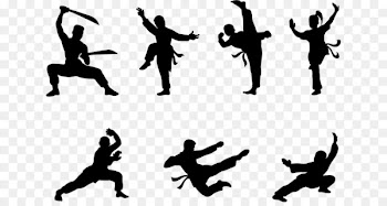 Chinese martial arts Illustration - Martial arts silhouette material 