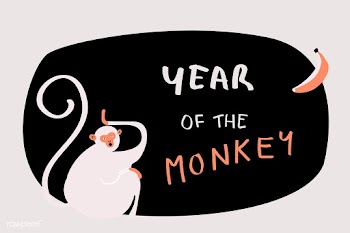 Chinese monkey zodiac sign | Free stock vector - 592009