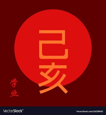 Chinese new year 2017 - rooster calligraphy vector image