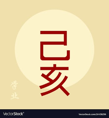 Chinese new year 2017 - rooster calligraphy vector image