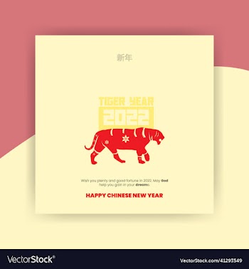 chinese new year 2022 design zodiac tiger