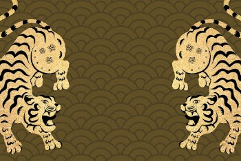 Chinese new year background, tiger | Free Vector - rawpixel