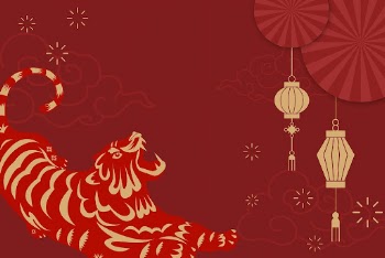 Chinese new year background, tiger | Free Vector - rawpixel