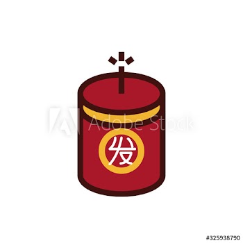 Chinese new year candle decorative