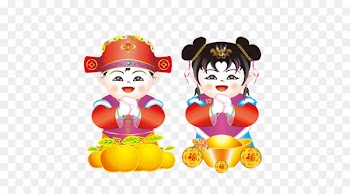 Chinese New Year Chinese calendar Fat choy Holiday - Kung Hei Fat Choy cartoon character men and women 