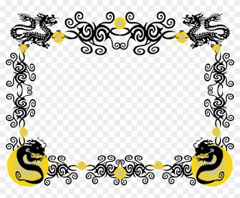 Chinese New Year Dragon Clip Art Border - Dragon Border