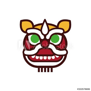 Chinese new year dragon mask