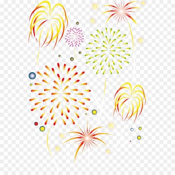 Chinese New Year Fireworks Lantern Public holidays in China - Vector festive fireworks 
