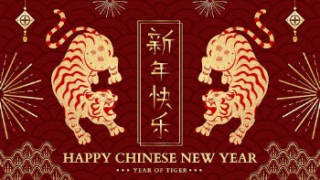 Chinese new year greeting template, | Free Vector Template - rawpixel