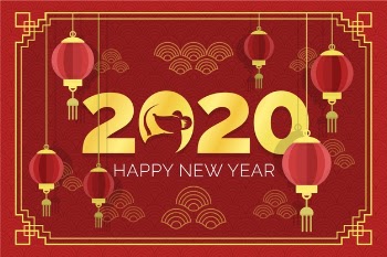 Chinese new year in flat design Free Vector