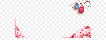 Chinese New Year Lunar New Year New Year's Day Chinese zodiac - Peach lantern 