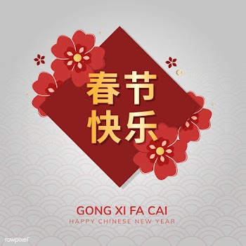 Chinese new year mockup illustration | Free stock vector - 555194