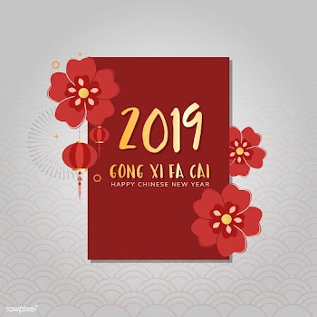 Chinese new year mockup illustration | Free stock vector - 555208