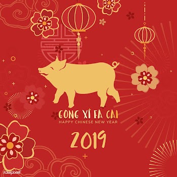 Chinese new year mockup illustration | Free stock vector - 555225