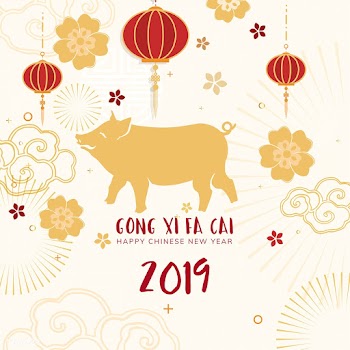 Chinese new year mockup illustration | Free stock vector - 555227