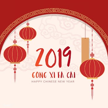 Chinese new year mockup illustration | Free stock vector - 555277