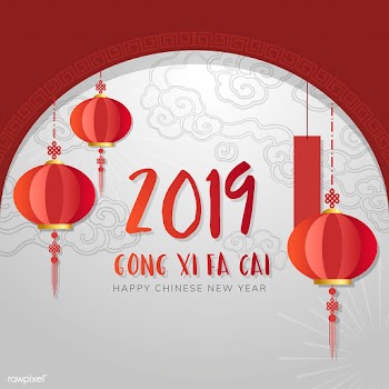 Chinese new year mockup illustration | Free stock vector - 555280