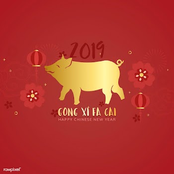 Chinese new year mockup illustration | Free stock vector - 555286