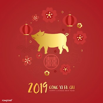 Chinese new year mockup illustration | Free stock vector - 555295