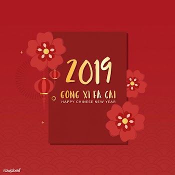 Chinese new year mockup illustration | Free stock vector - 555302