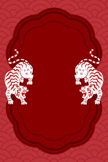 Chinese new year tiger frame | Free Photo - rawpixel