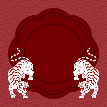 Chinese new year tiger frame | Free PSD - rawpixel