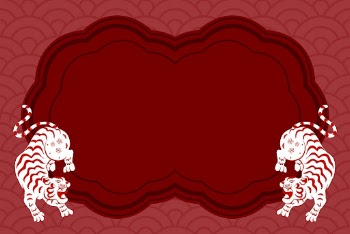 Chinese new year tiger frame | Free Vector - rawpixel