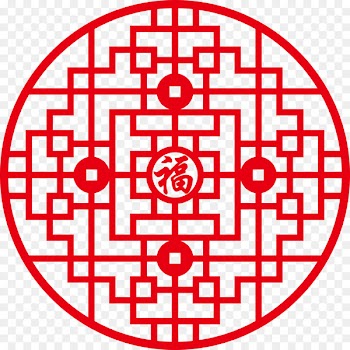 Chinese New Year Window Image Logo Chinesischer Knoten - al 