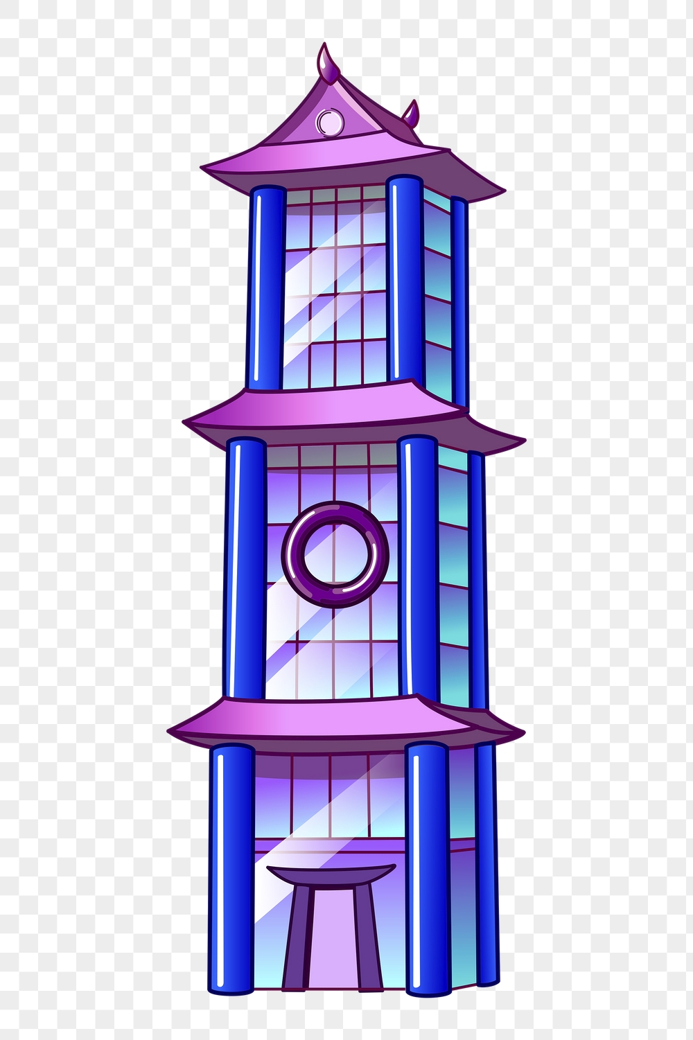 Chinese office png building sticker, | Free PNG - rawpixel