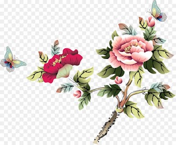 Chinese painting Bird-and-flower painting Peony - flower 