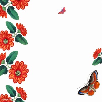 Chinese painting featuring flowers and butter.. | Free stock vector - 544869